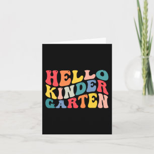 hello kindergarten crew teacher Back To School Ret Card