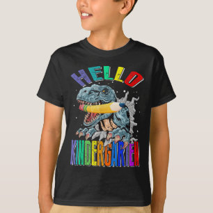 Hello Kindergarten Dinosaur Back To School  T-Shirt