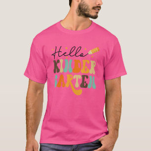 Hello Kindergarten Happy New School Year 1st Day O T-Shirt