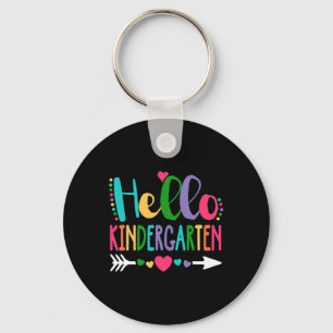 Hello Kindergarten Heart Teacher Student Byck To S Key Ring