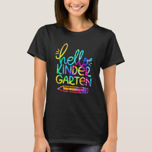 Hello Kindergarten Pencil Back To School Teacher K T-Shirt