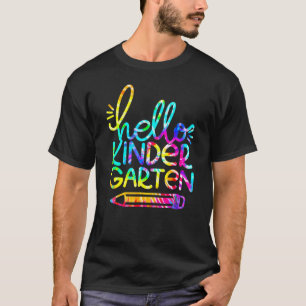 Hello Kindergarten Pencil Back To School Teacher K T-Shirt