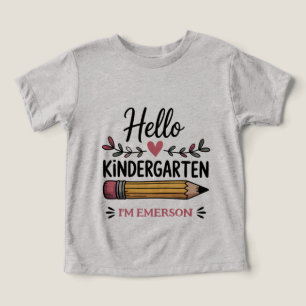 Hello Kindergarten Personalized Back To School
