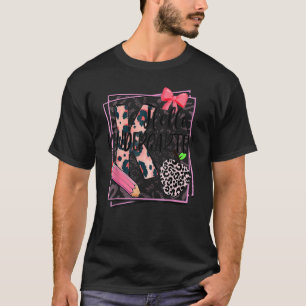 Hello Kindergarten Pink Leopard Back To School Leo T-Shirt