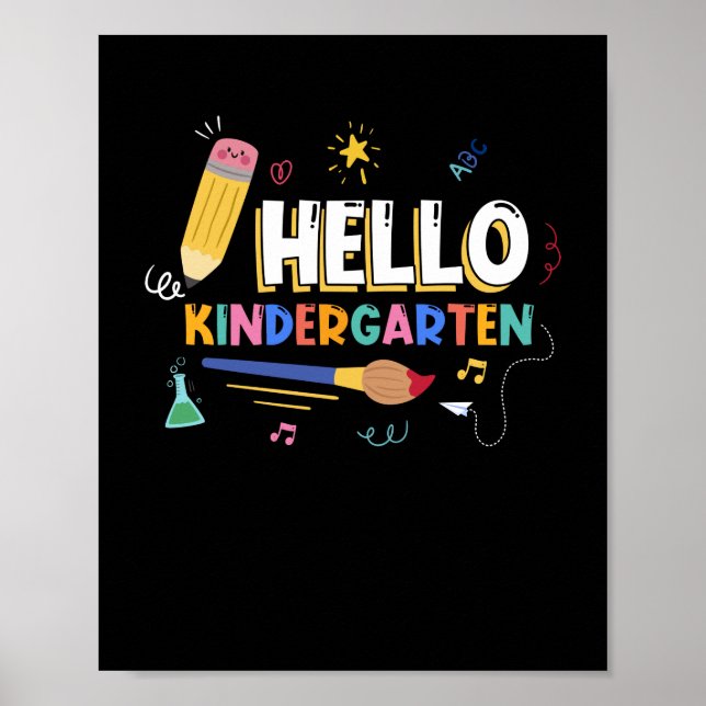 Hello Kindergarten Poster (Front)