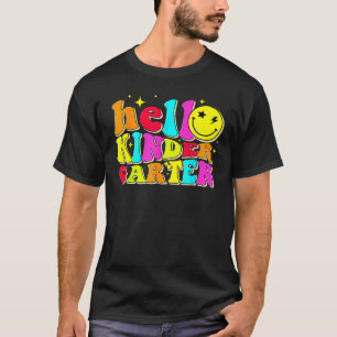 Hello Kindergarten Retro Back To School Teacher St T-Shirt