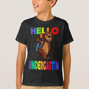 Hello Kindergarten Sloth Back To School T-Shirt