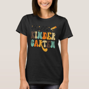 Hello Kindergarten Teacher Kids Back To School Ret T-Shirt