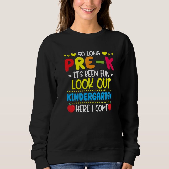 Hello Kindergarten Teacher Student Back To School  Sweatshirt (Front)