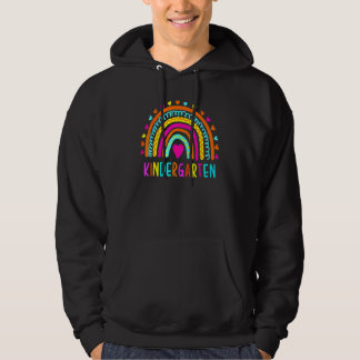 Hello Kindergarten Teachers Back To School Rainbow Hoodie