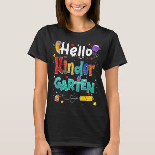 Hello Kindergarten Team Back To School Kindergarte T-Shirt