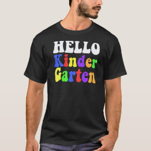 Hello Kindergarten Team Back To School Teacher Stu T-Shirt