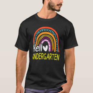 Hello Kindergarten Team Kinder Back To School Rain T-Shirt