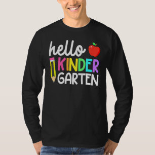 Hello Kindergarten Team Kinder Back To School Teac T-Shirt