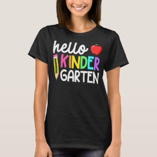 Hello Kindergarten Team Kinder Back To School Teac T-Shirt