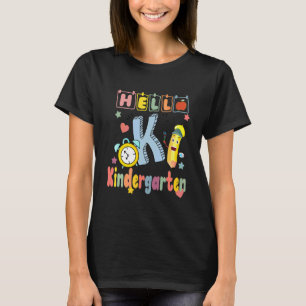 Hello Kindergarten Team Kinder Back To School Teac T-Shirt