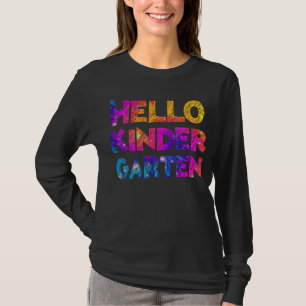 Hello Kindergarten Team Kinder Back To School Tie T-Shirt