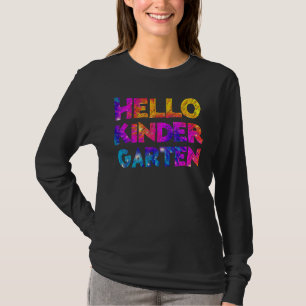 Hello Kindergarten Team Kinder Back To School Tie T-Shirt