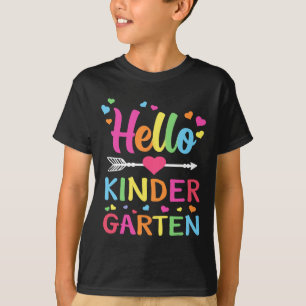 Hello Kindergarten Team Kinder Byck To School Teac T-Shirt