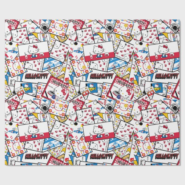 Hello Kitty wrapping paper (Flat)