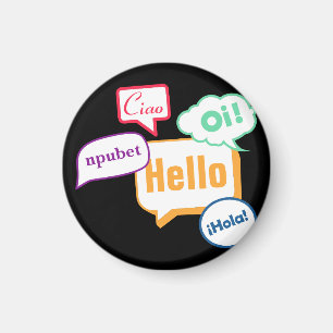 Hello Languages Magnet