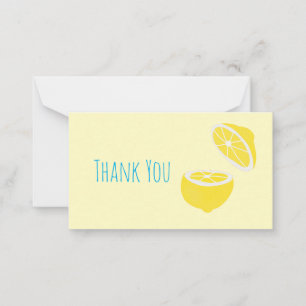 Hello Lemon modern yellow fruit Card