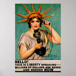 Hello Liberty Speaking Billions Needed NOW Poster