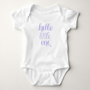 Hello Little One Purple Baby Bodysuit