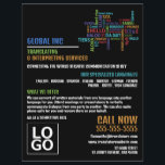 Hello Logo, Translator & Interpreter Flyer<br><div class="desc">Hello Logo,  Translator & Interpreter Advertising Flyers By The Business Card Store.</div>
