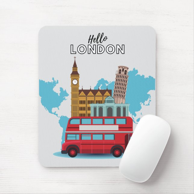 Hello London Mouse Pad (With Mouse)
