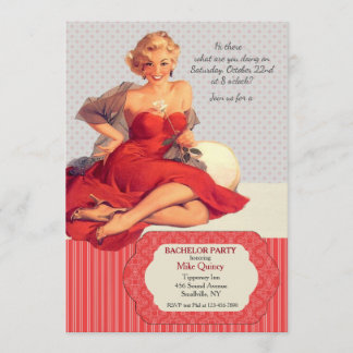 Hello Love Bachelor Party Invitation