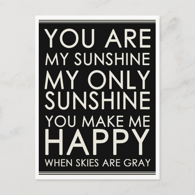 Hello, Love Motivational Quote Blank Postcard (Front)