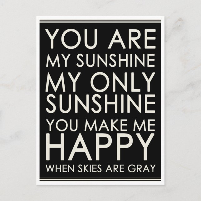 Hello, Love Motivational Quote Blank Postcard (Front)