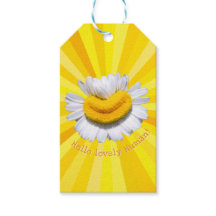 "Hello lovely Human!" Chamomile Smile Sunburst