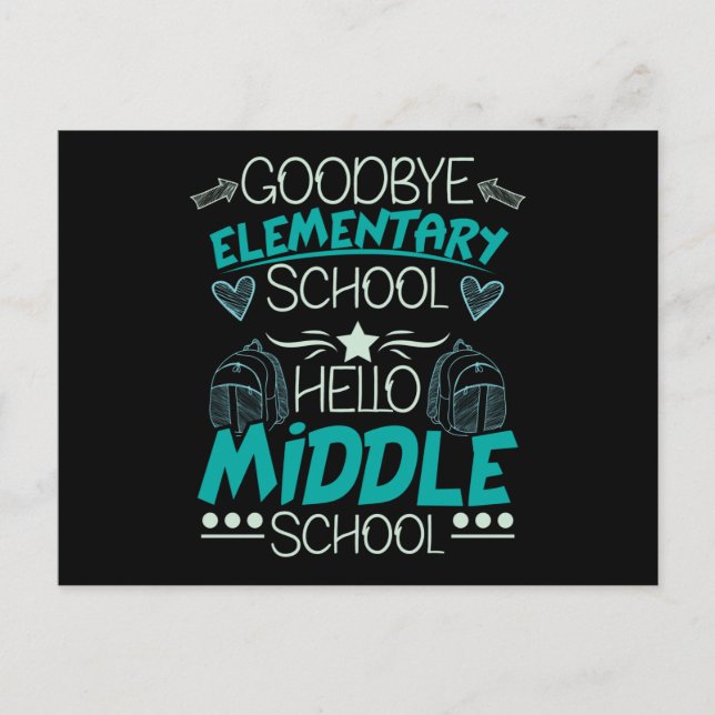 Hello Middle School Postcard (Front)