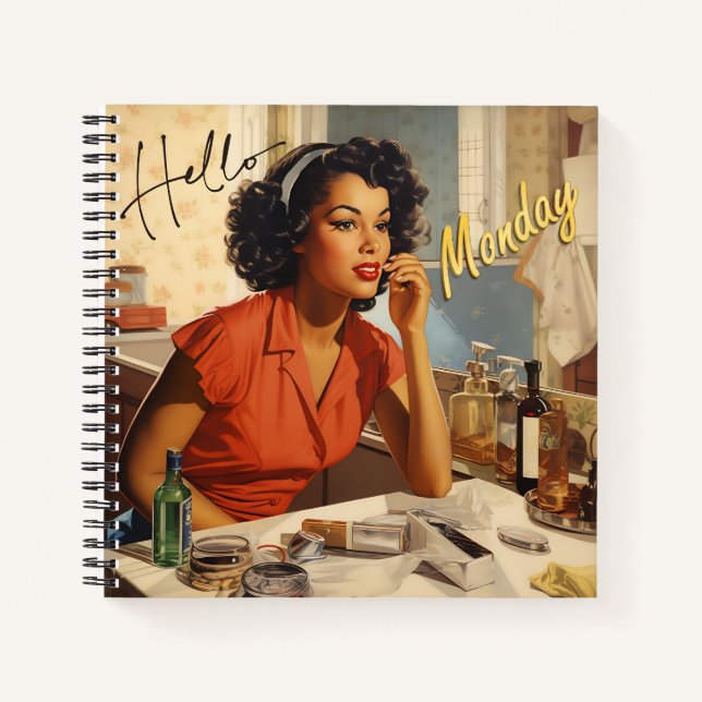 Hello Monday Vintage Glamour Beauty Notebook (Front)