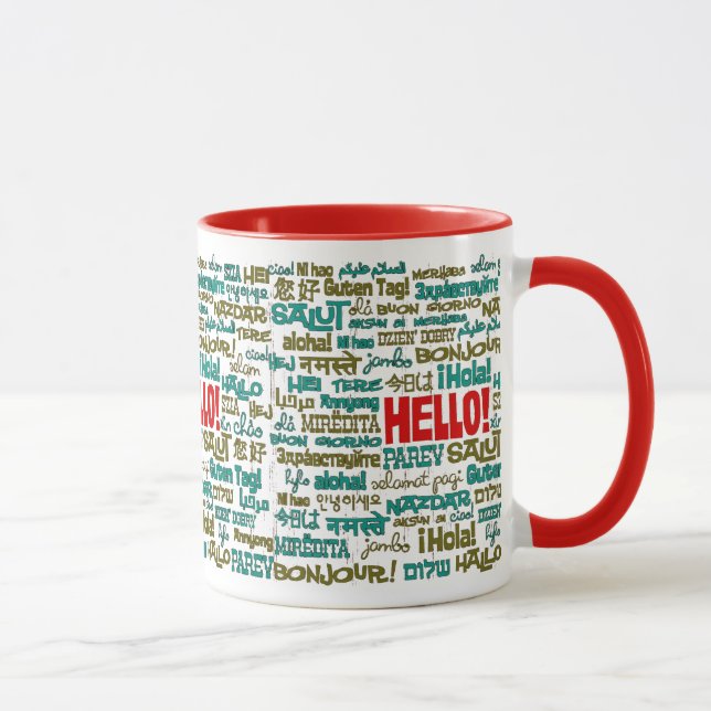 Hello (Multi Language) Mug (Right)