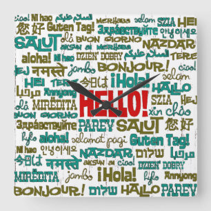 Hello (Multi Language) - Wall Clock