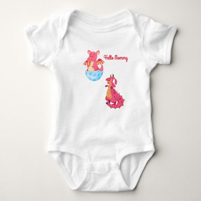 Hello Mummy bodysuit for babies (Front)