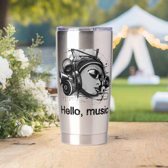 hello music insulated tumbler (Wedding (Rotated))