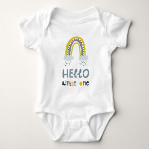 Hello My Little One Rainbow Baby Bodysuit