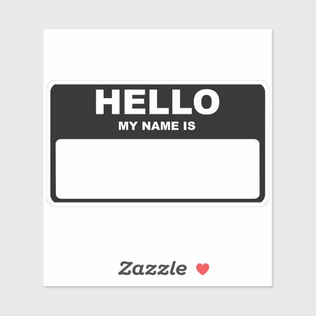 Hello my name is (Sheet)