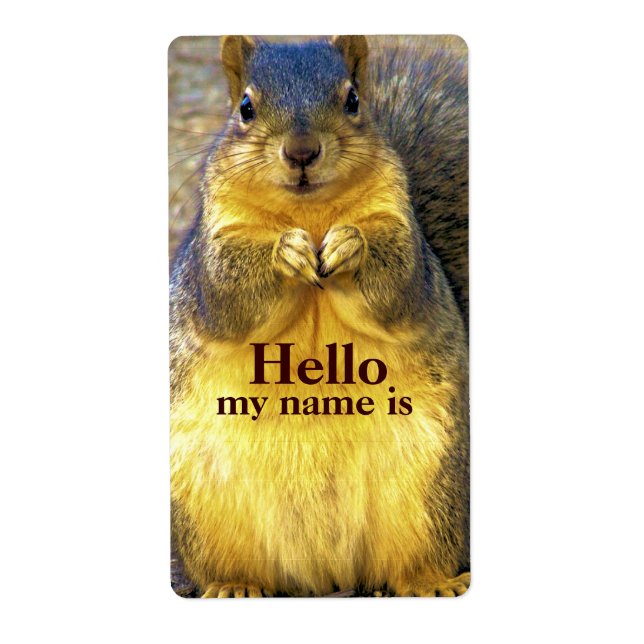 Hello , my name is_ (Front)