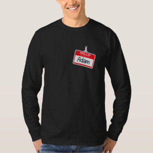 Hello My Name Is Adam Funny Halloween Costume Name T-Shirt