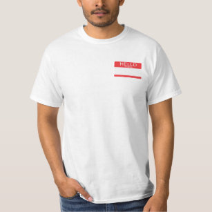 Hello My Name is Blank Template T-Shirt