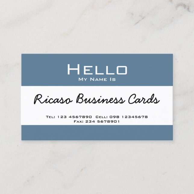 Hello My Name Is Business Card (Front)