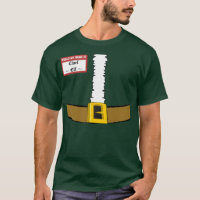 Hello My Name is Chief Elf Suit Front Customise!