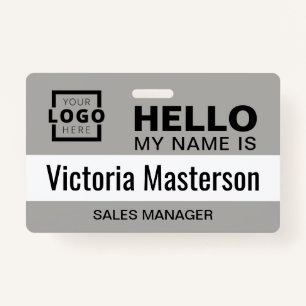 Hello My Name Is - Custom Business Employee Name ID Badge