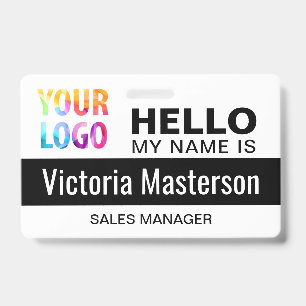 Hello My Name Is - Custom Business Employee Name ID Badge