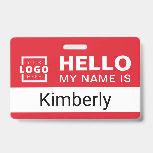 Hello My Name Is - Custom Business Employee Name ID Badge
